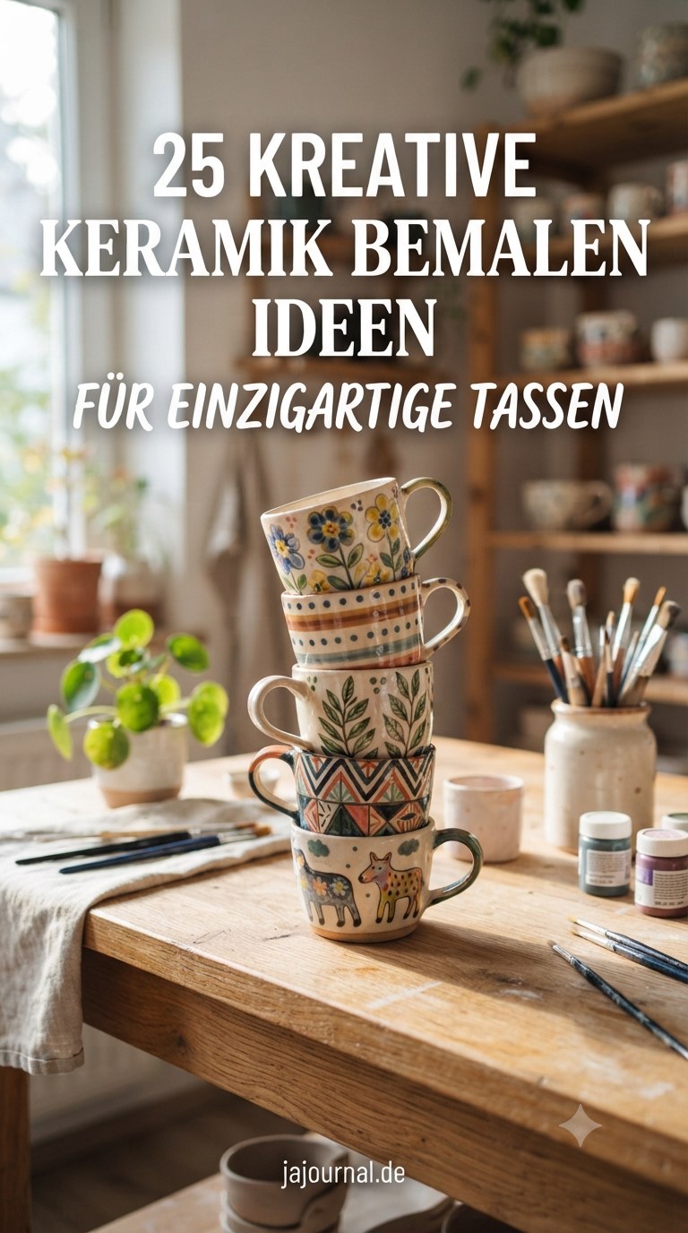 25 Kreative Keramik Bemalen Ideen für Einzigartige Tassen