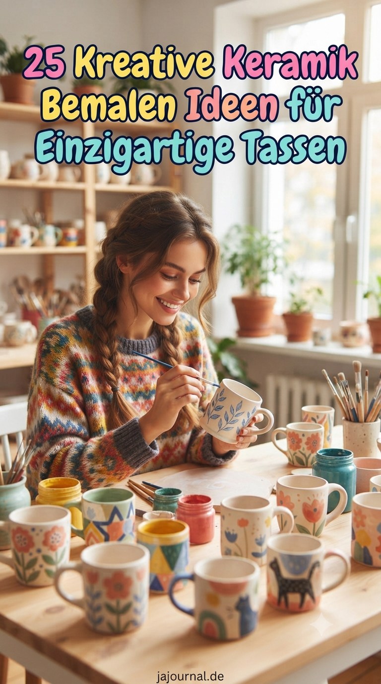 25 Kreative Keramik Bemalen Ideen für Einzigartige Tassen