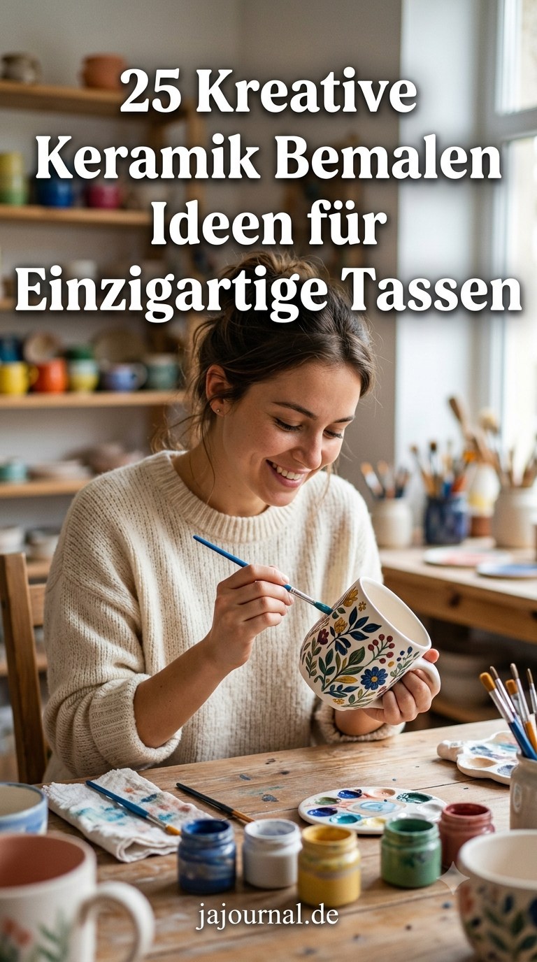 25 Kreative Keramik Bemalen Ideen für Einzigartige Tassen