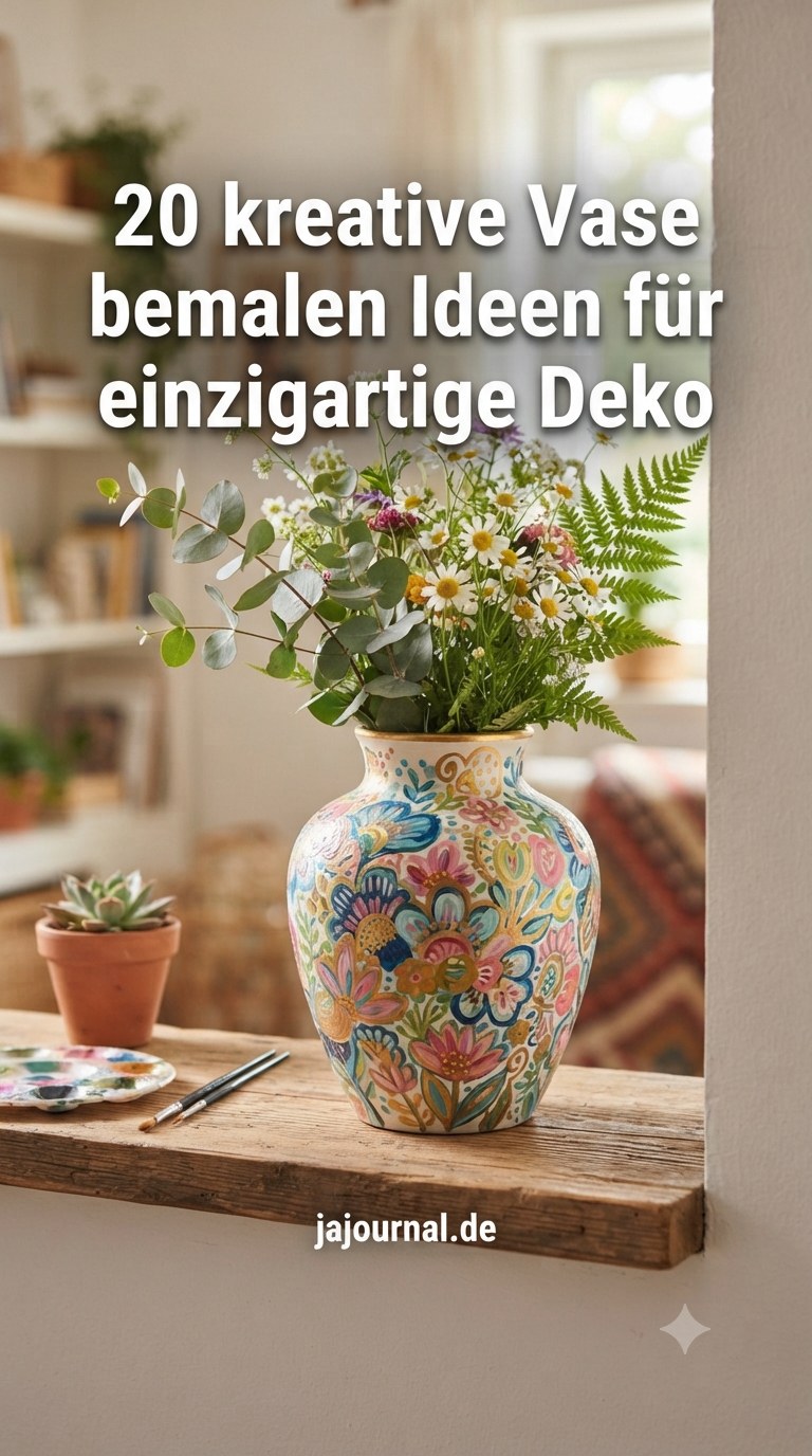 20 kreative Vase bemalen Ideen für einzigartige Deko