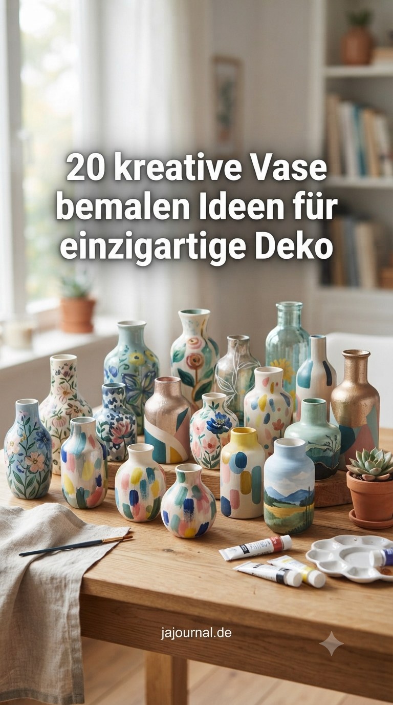 20 kreative Vase bemalen Ideen für einzigartige Deko