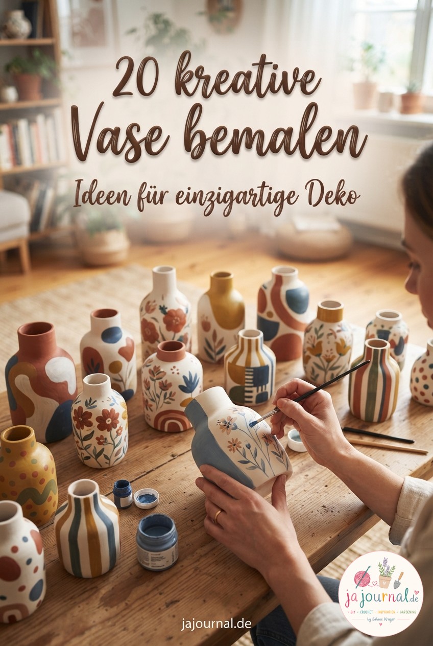 20 kreative Vase bemalen Ideen für einzigartige Deko