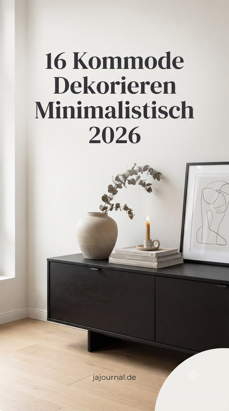 16 Kommode Dekorieren Minimalistisch 2026