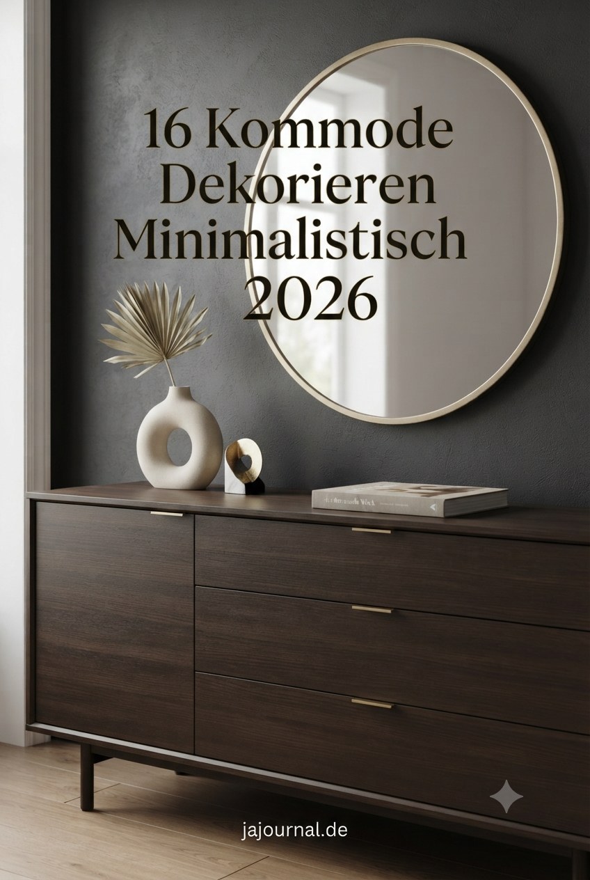 16 Kommode Dekorieren Minimalistisch 2026
