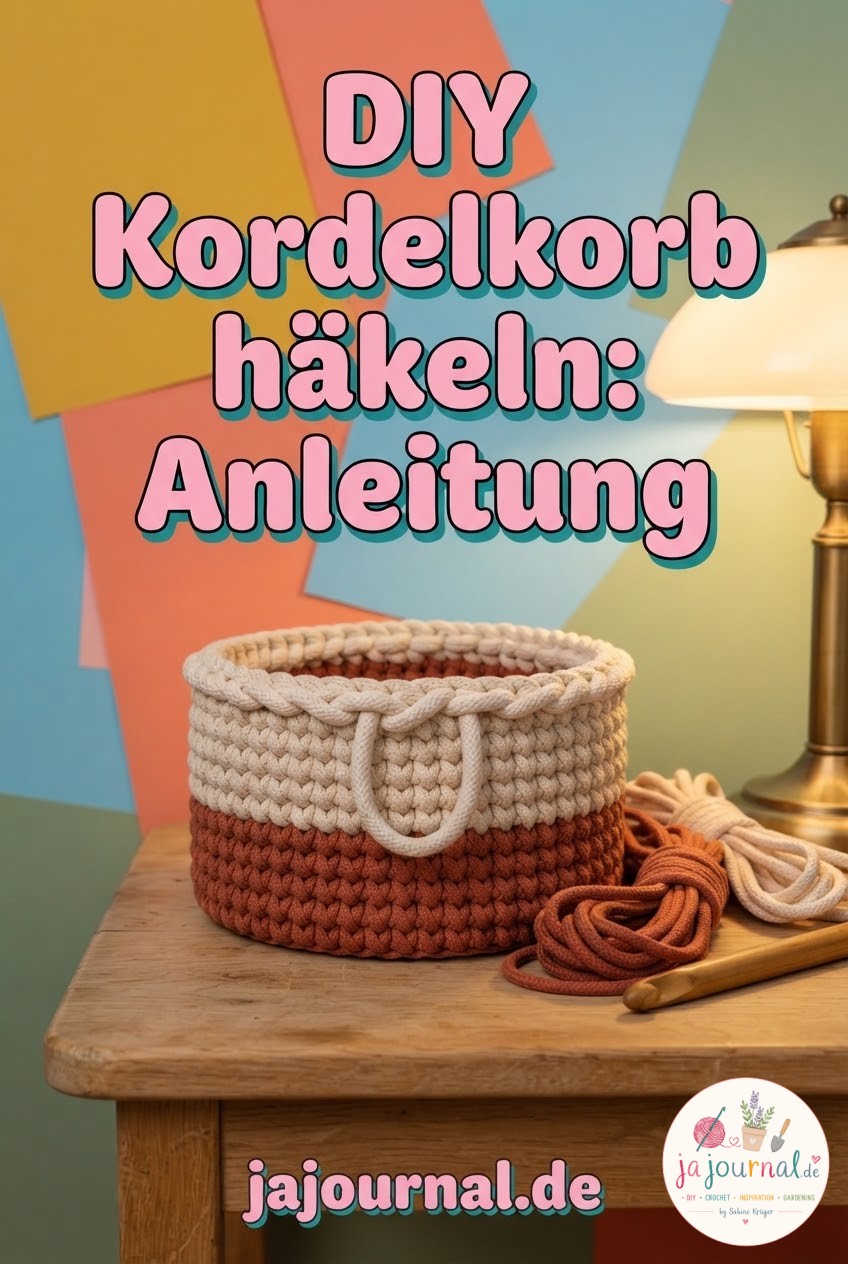 DIY Kordelkorb häkeln: Anleitung