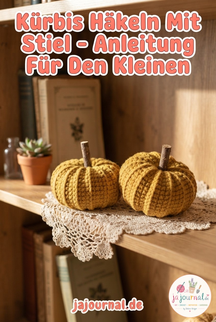 Kürbis Häkeln Mit Stiel - Anleitung Für Den Kleinen