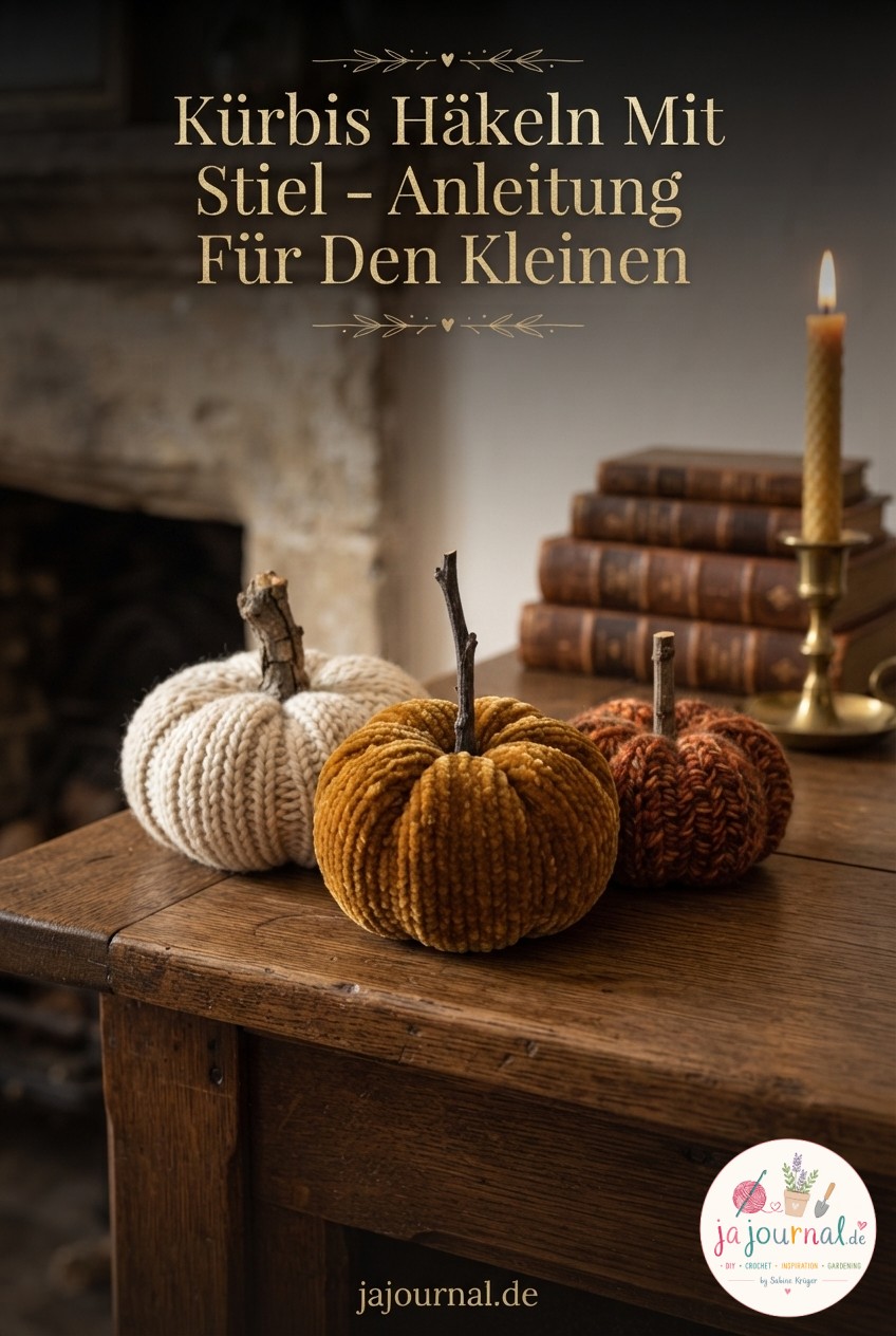 Kürbis Häkeln Mit Stiel - Anleitung Für Den Kleinen