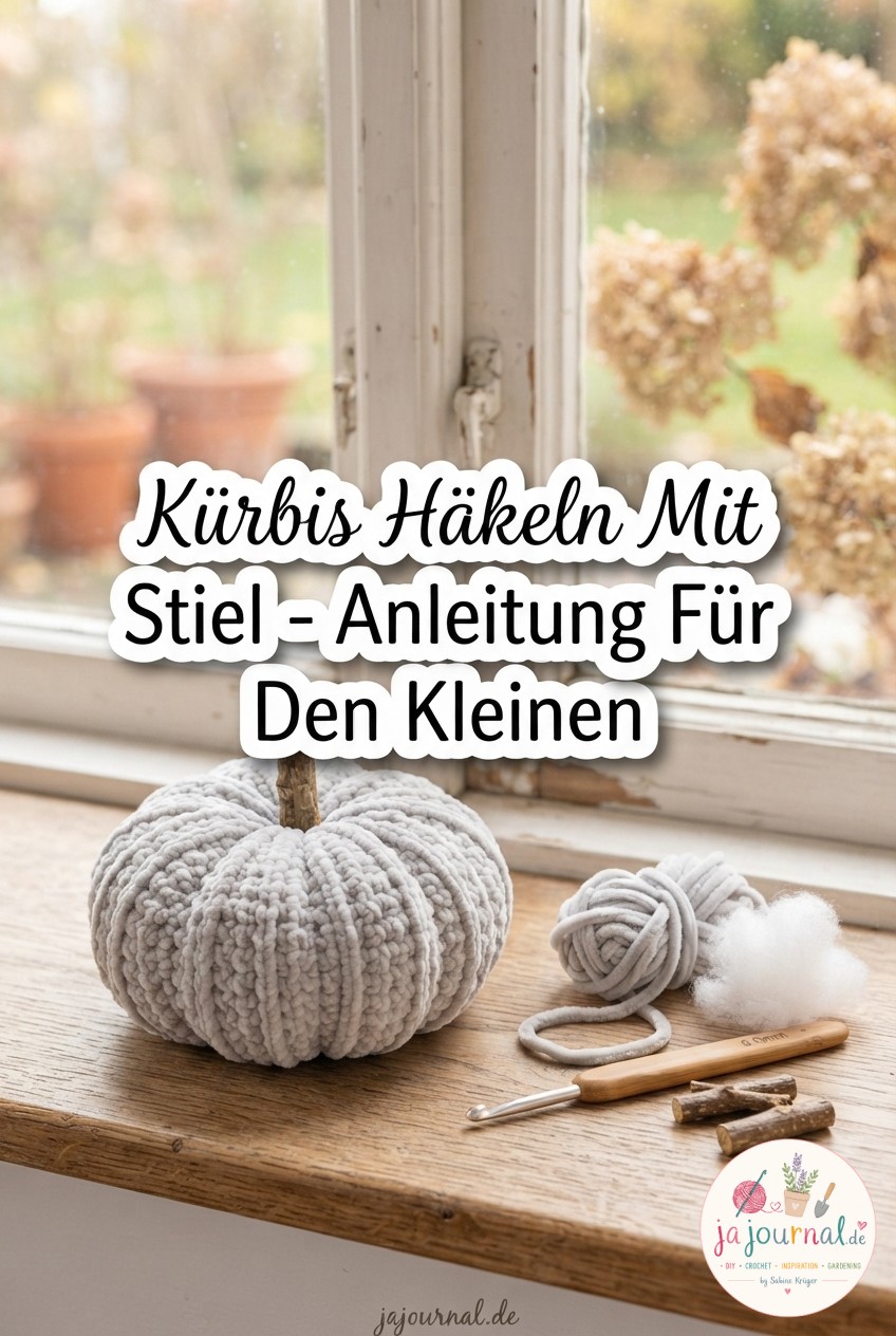 Kürbis Häkeln Mit Stiel - Anleitung Für Den Kleinen