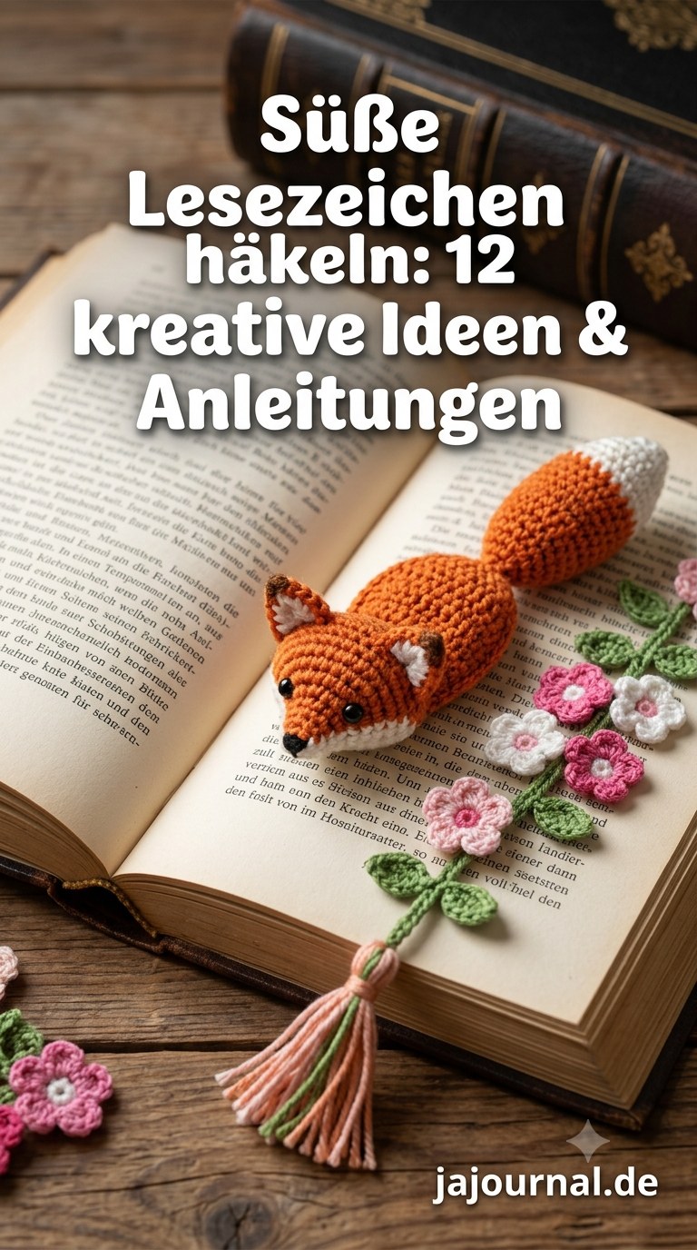 Süße Lesezeichen häkeln: 12 kreative Ideen & Anleitungen