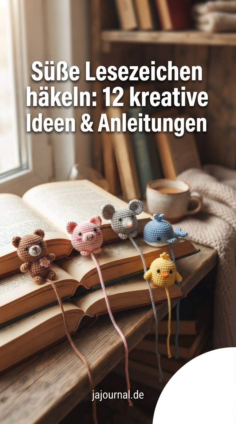 Süße Lesezeichen häkeln: 12 kreative Ideen & Anleitungen