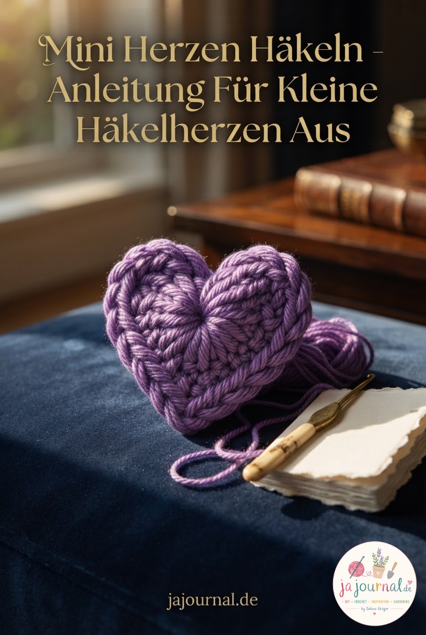 Mini Herzen Häkeln - Anleitung Für Kleine Häkelherzen Aus