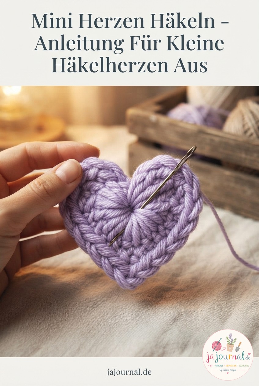Mini Herzen Häkeln - Anleitung Für Kleine Häkelherzen Aus