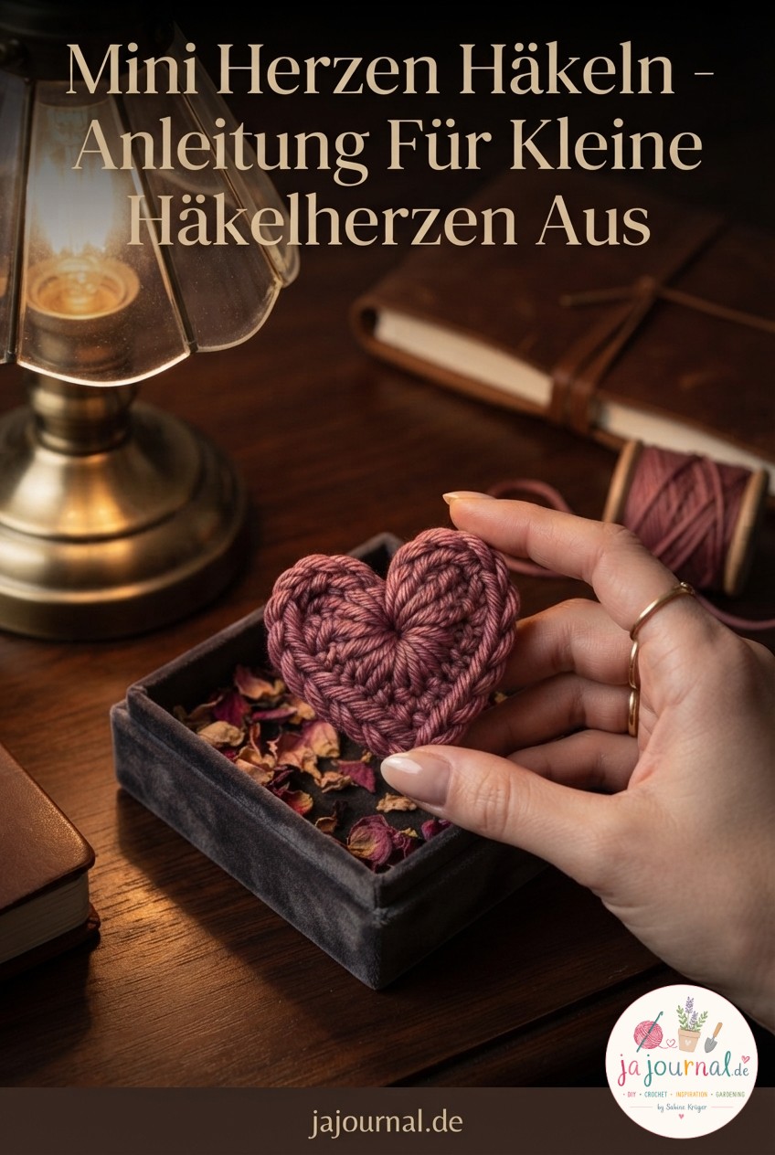 Mini Herzen Häkeln - Anleitung Für Kleine Häkelherzen Aus