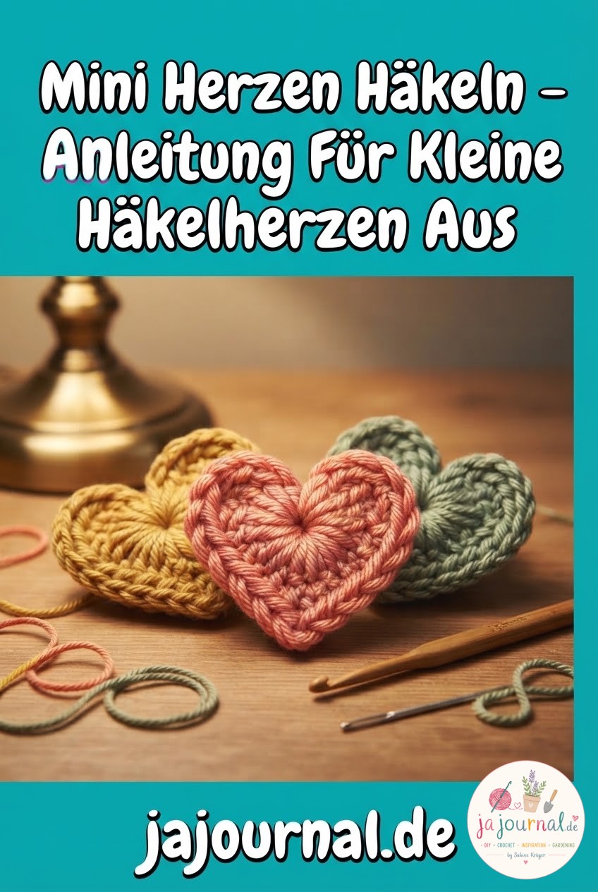 Mini Herzen Häkeln - Anleitung Für Kleine Häkelherzen Aus
