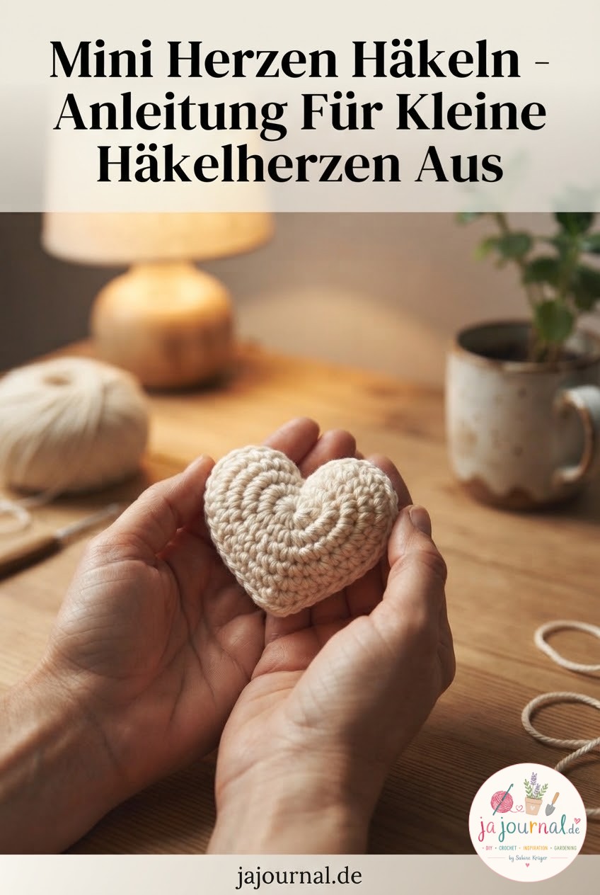 Mini Herzen Häkeln - Anleitung Für Kleine Häkelherzen Aus