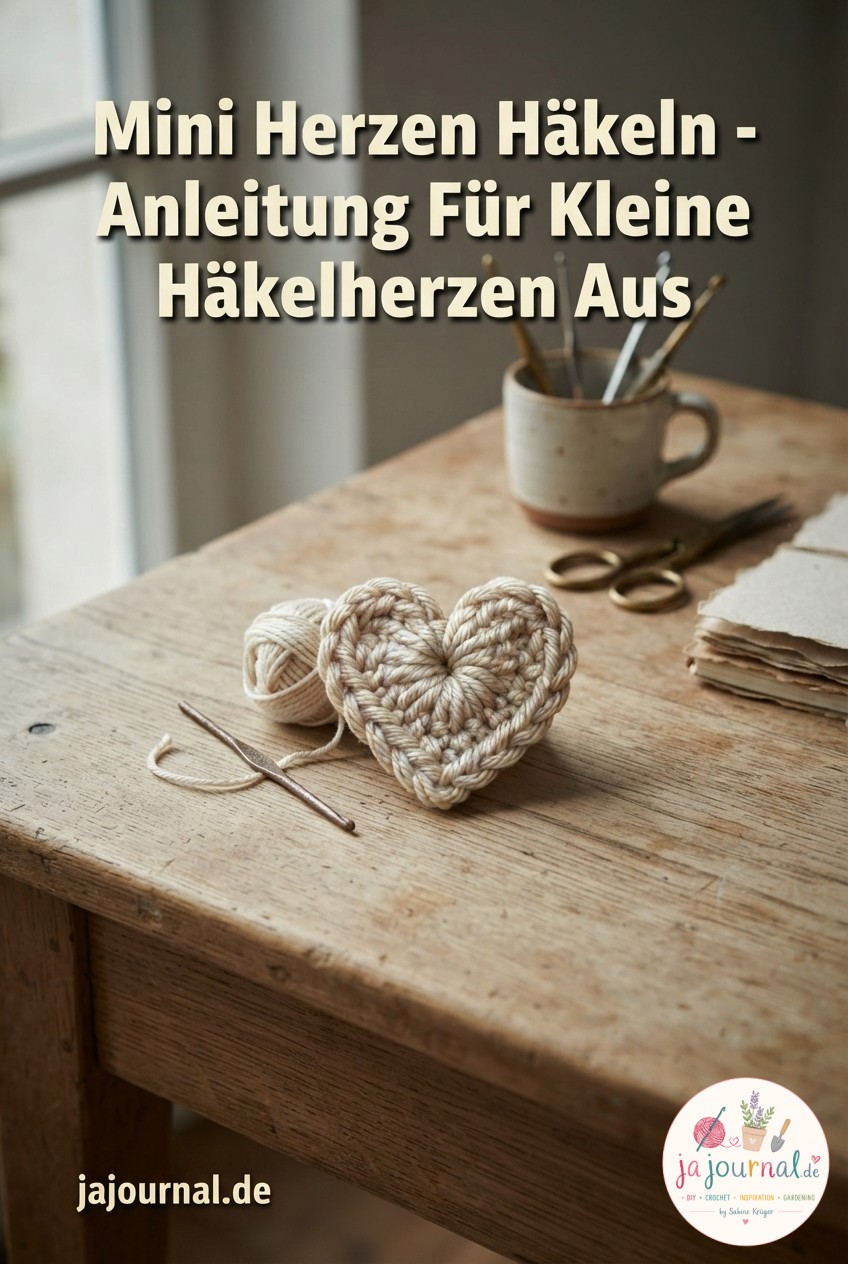 Mini Herzen Häkeln - Anleitung Für Kleine Häkelherzen Aus