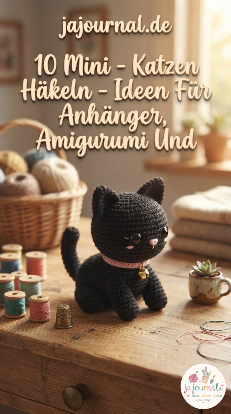 10 Mini - Katzen Häkeln - Ideen Für Anhänger, Amigurumi Und