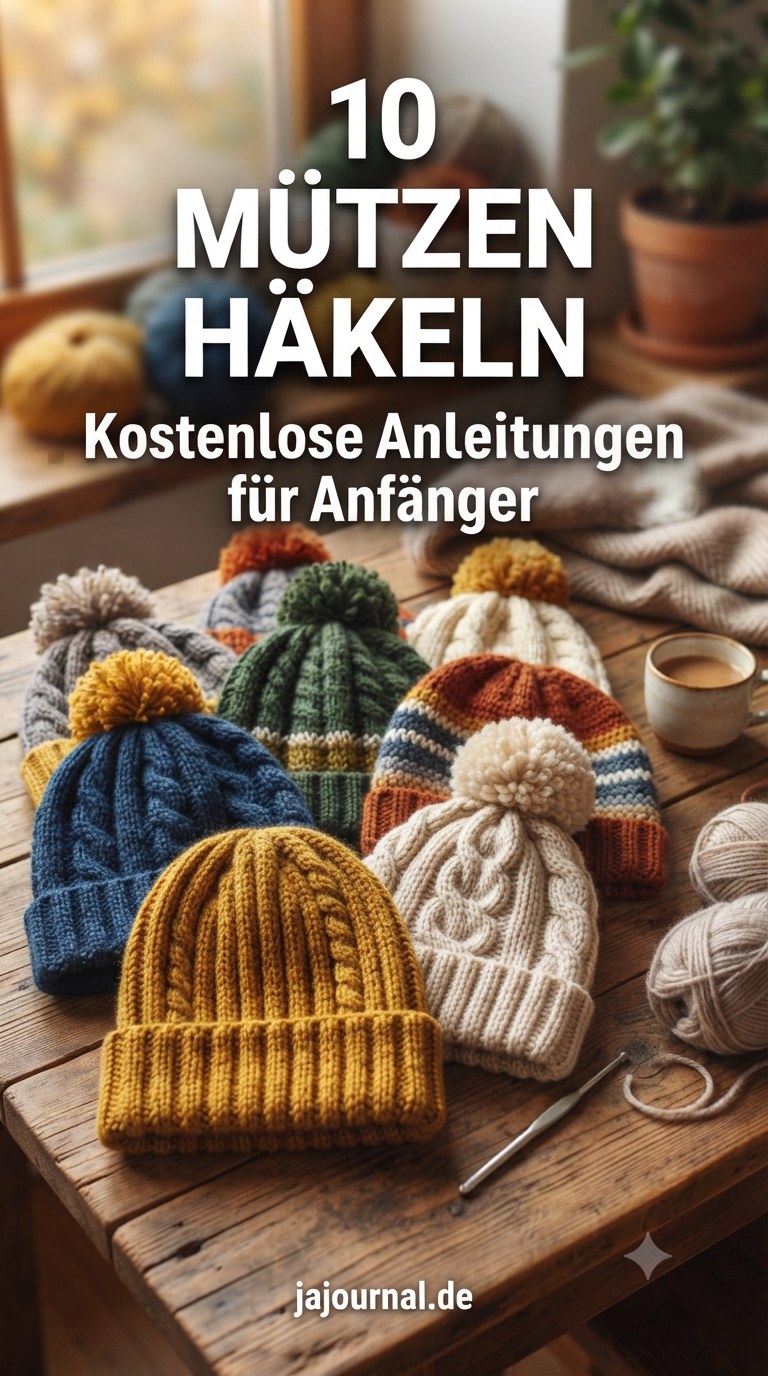 10 Mützen häkeln: Kostenlose Anleitungen für Anfänger