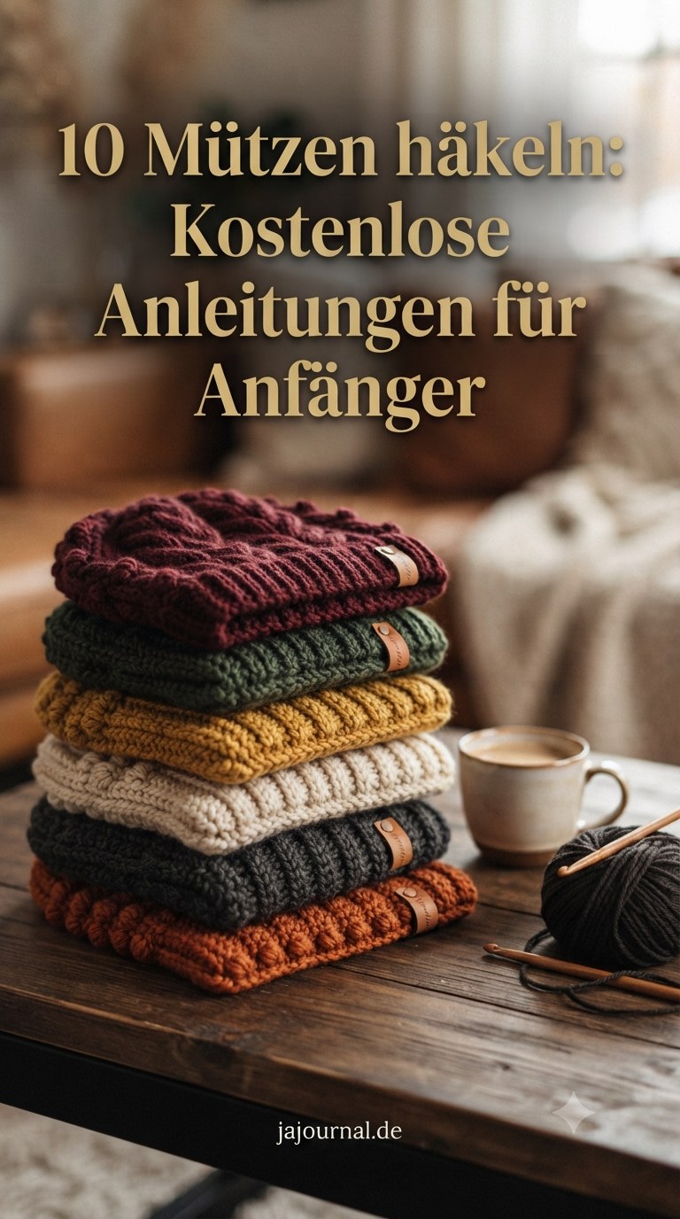10 Mützen häkeln: Kostenlose Anleitungen für Anfänger