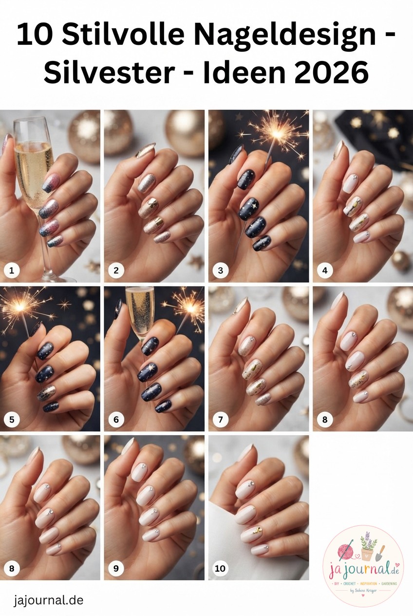 10 Stilvolle Nageldesign - Silvester - Ideen 2026