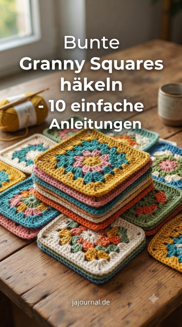 Bunte Granny Squares häkeln - 10 einfache Anleitungen