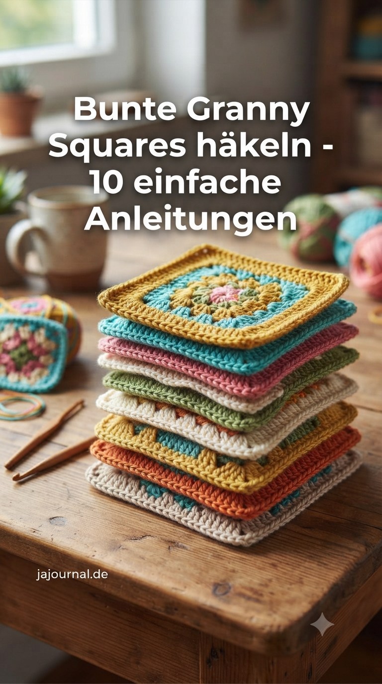 Bunte Granny Squares häkeln - 10 einfache Anleitungen