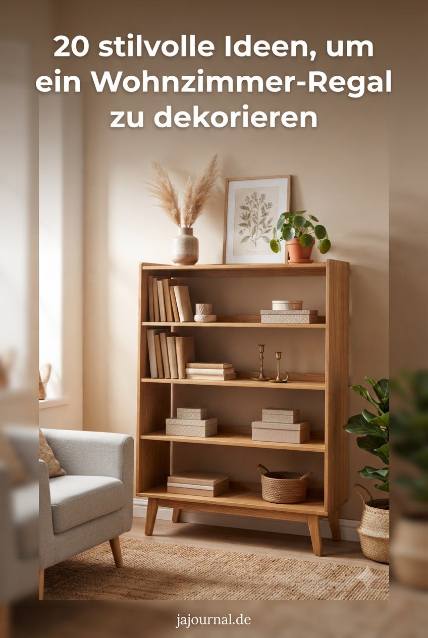 20 stilvolle Ideen, um ein Wohnzimmer‑Regal zu dekorieren
