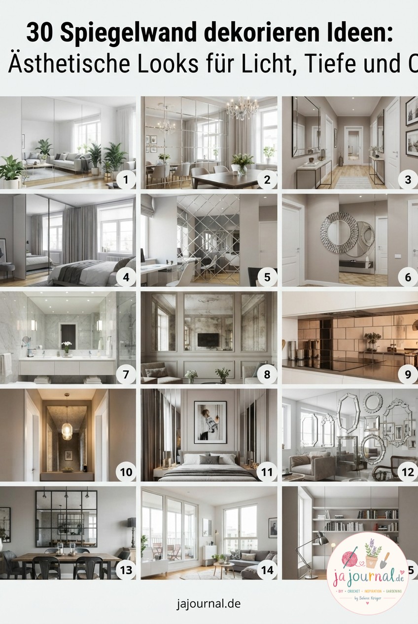 30 Spiegelwand dekorieren Ideen: Ästhetische Looks für Licht, Tiefe und Charakter
