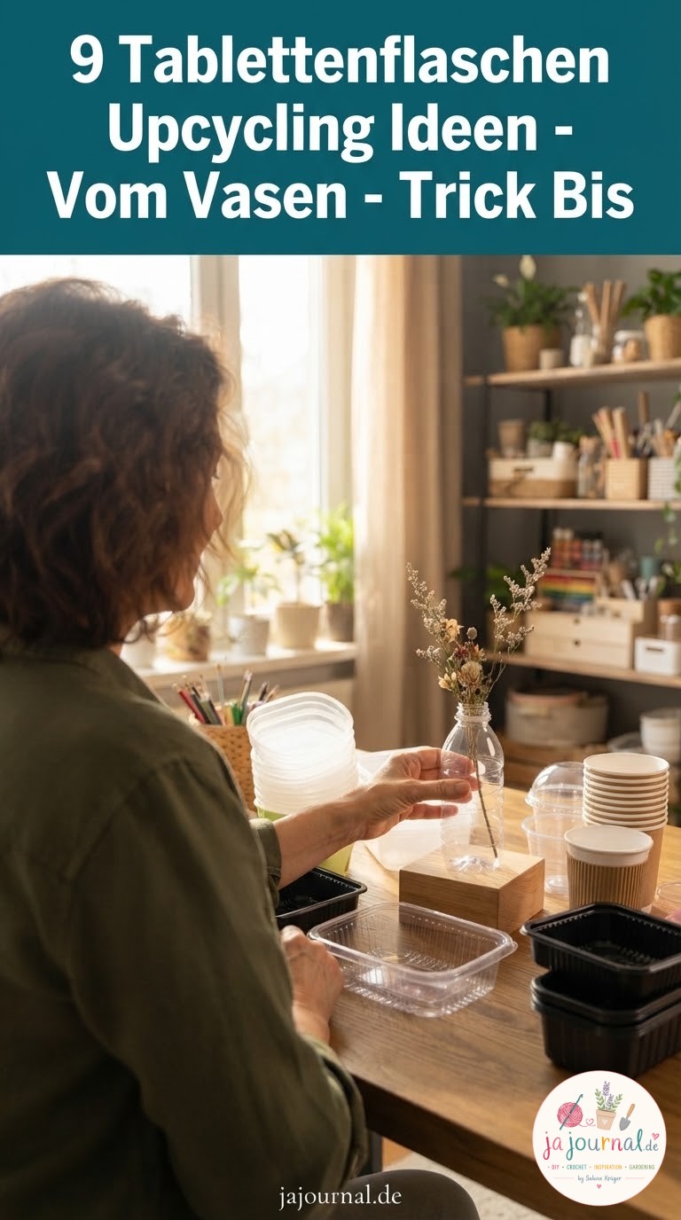 9 Tablettenflaschen Upcycling Ideen - Vom Vasen - Trick Bis