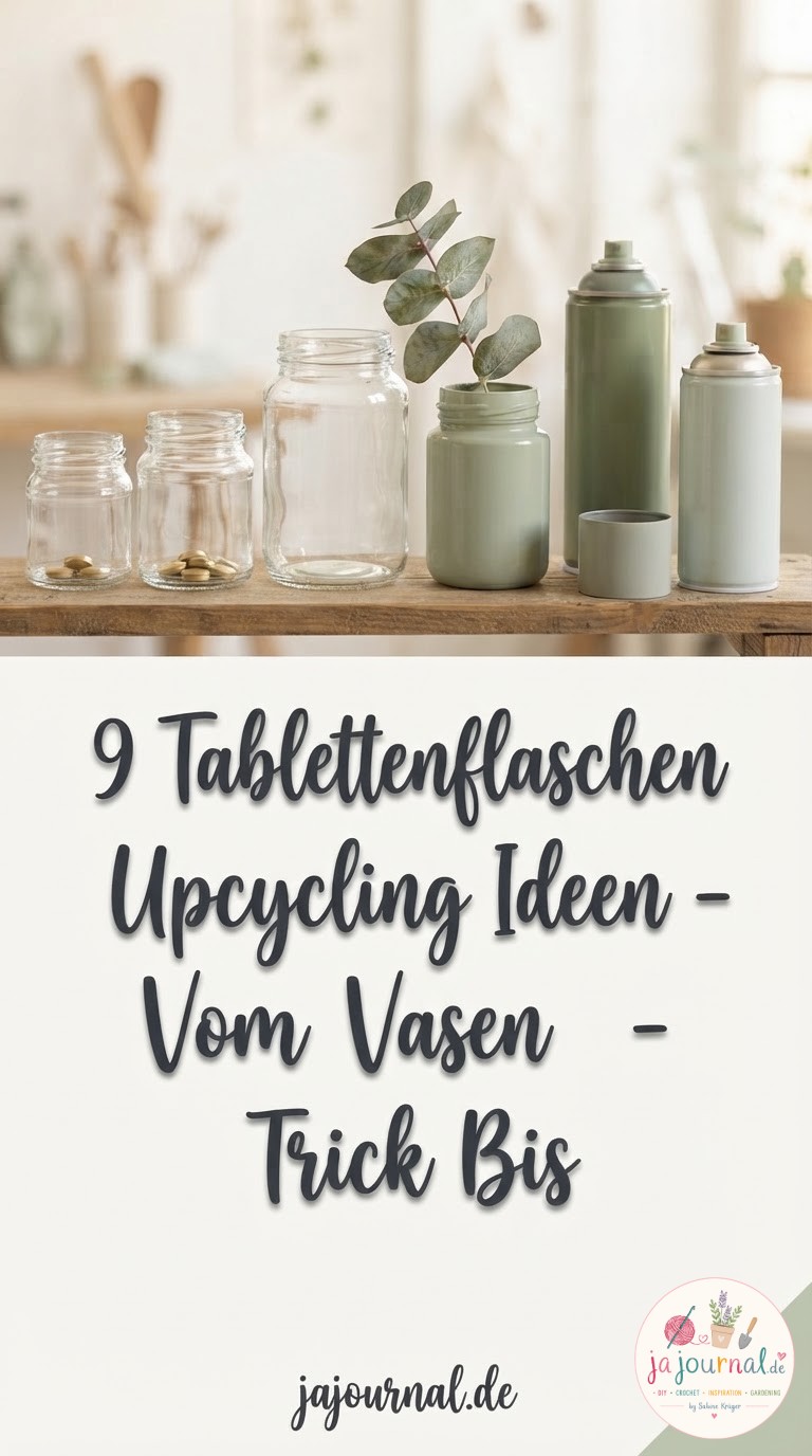 9 Tablettenflaschen Upcycling Ideen - Vom Vasen - Trick Bis
