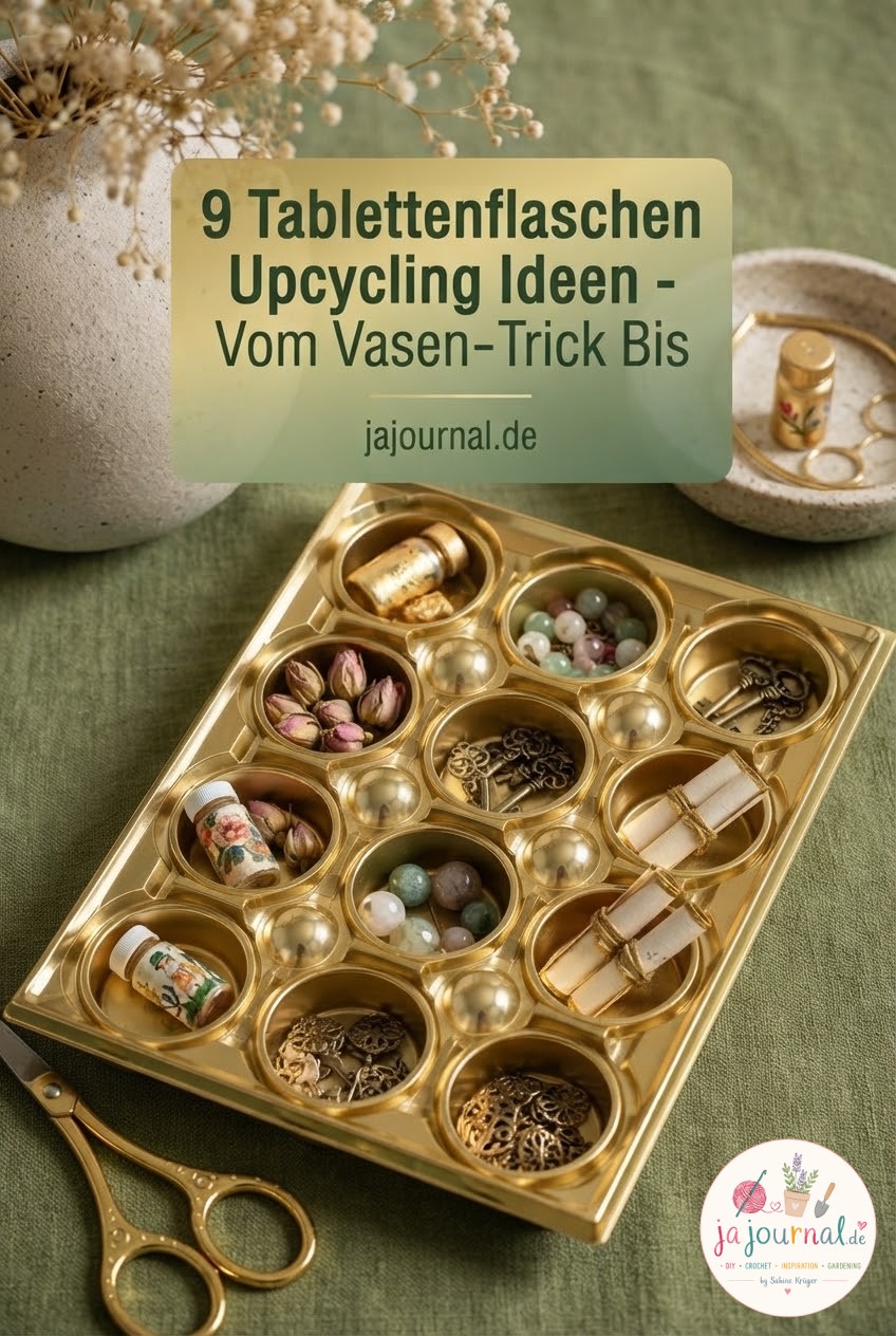 9 Tablettenflaschen Upcycling Ideen - Vom Vasen - Trick Bis