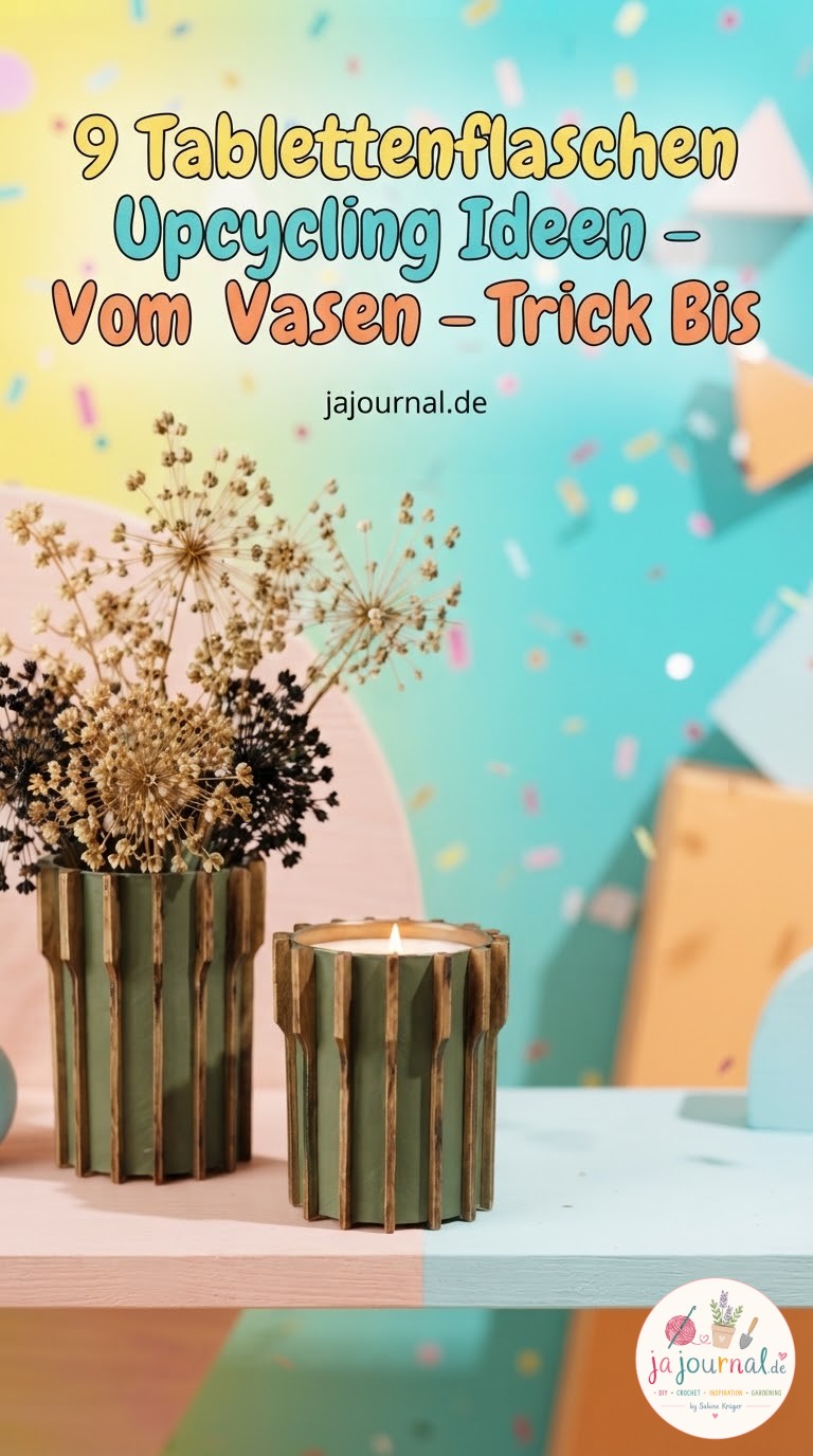 9 Tablettenflaschen Upcycling Ideen - Vom Vasen - Trick Bis