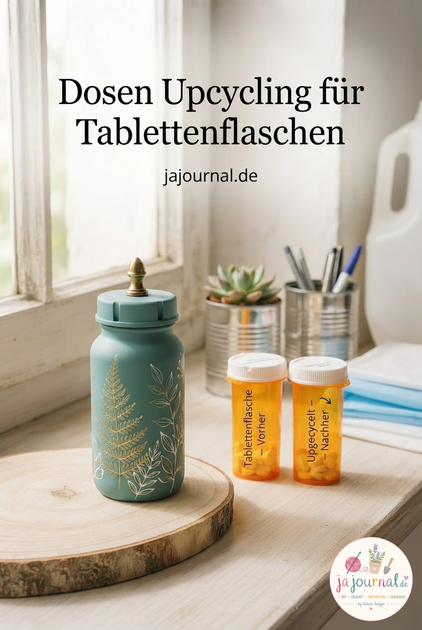 Dosen Upcycling für Tablettenflaschen