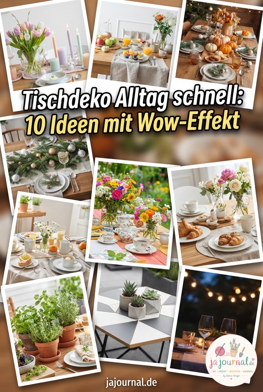 Tischdeko Alltag schnell: 10 Ideen mit Wow-Effekt