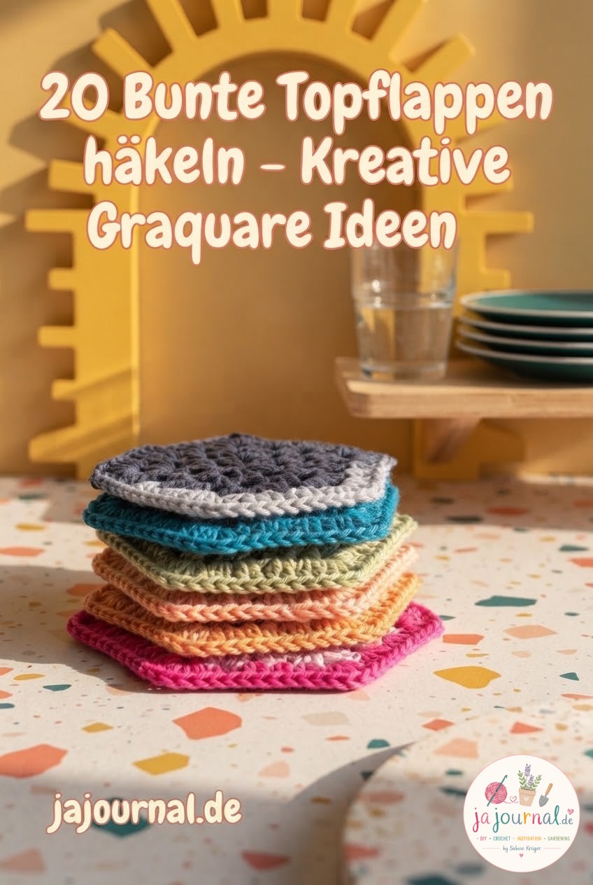 20 Bunte Topflappen häkeln - Kreative Granny Square Ideen