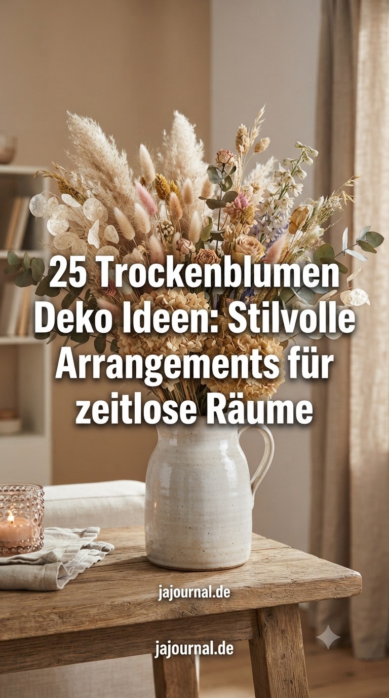 25 Trockenblumen Deko Ideen: Stilvolle Arrangements für zeitlose Räume