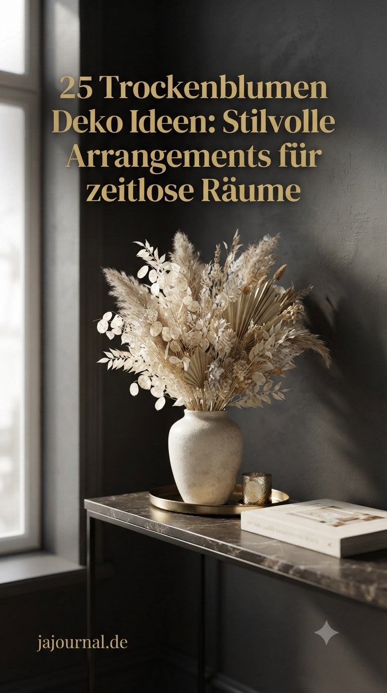 25 Trockenblumen Deko Ideen: Stilvolle Arrangements für zeitlose Räume
