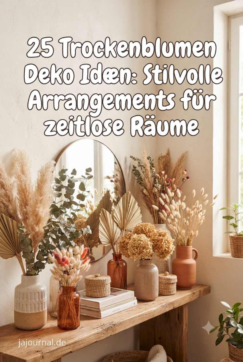 25 Trockenblumen Deko Ideen: Stilvolle Arrangements für zeitlose Räume