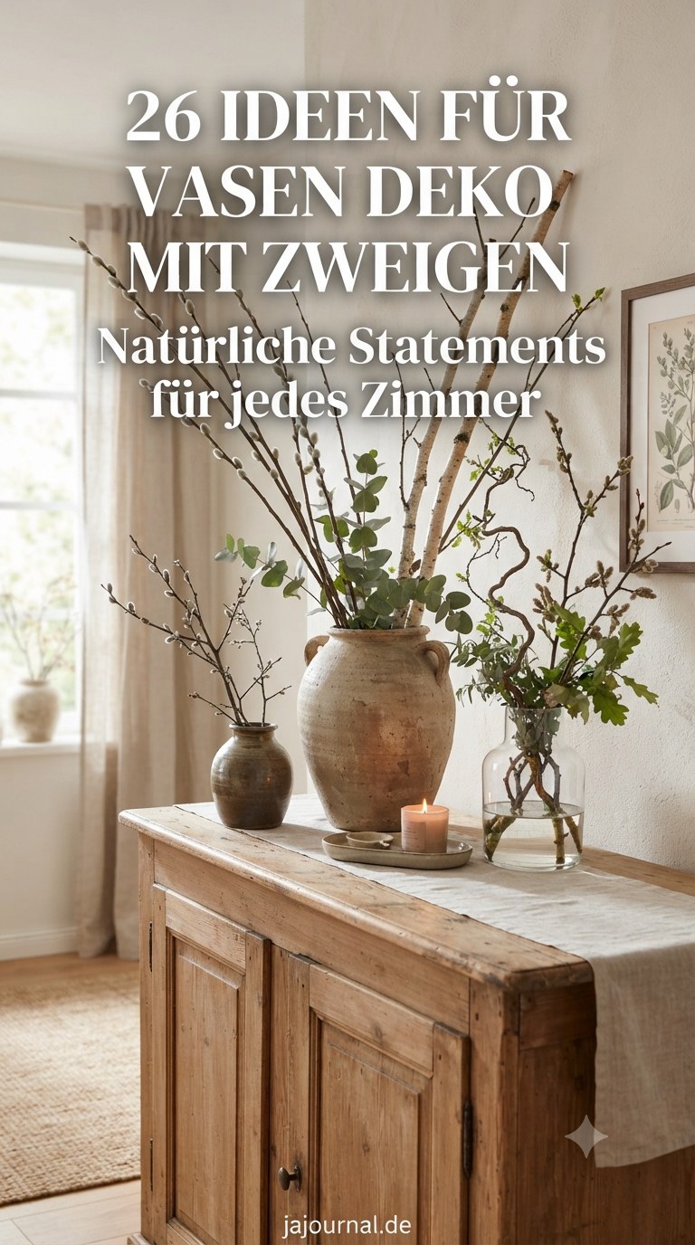 26 Ideen für Vasen Deko mit Zweigen: Natürliche Statements für jedes Zimmer