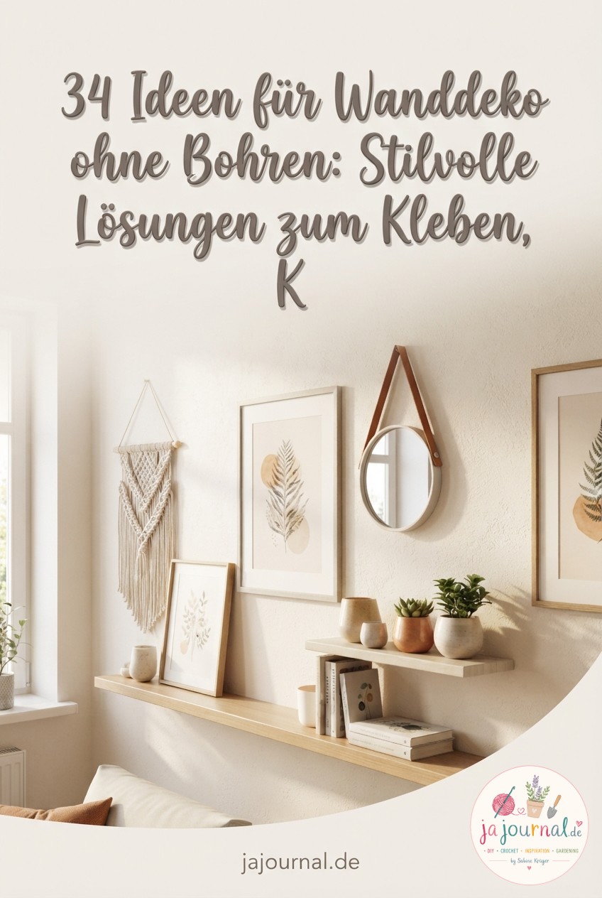 34 Ideen für Wanddeko ohne Bohren: Stilvolle Lösungen zum Kleben, Klemmen und Hängen