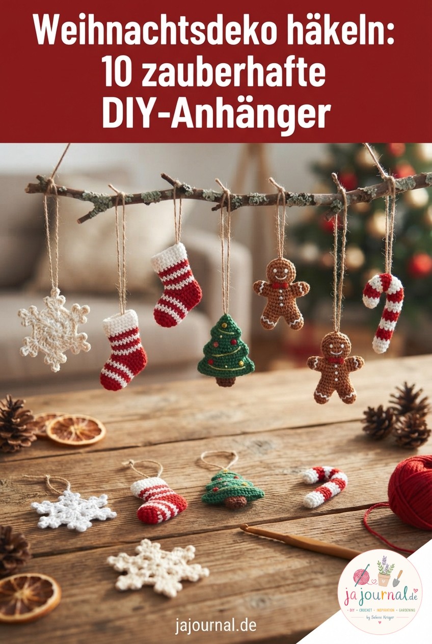 Weihnachtsdeko häkeln: 10 zauberhafte DIY-Anhänger