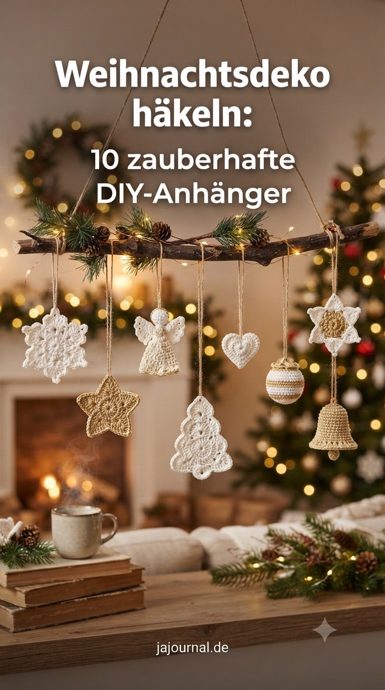 Weihnachtsdeko häkeln: 10 zauberhafte DIY-Anhänger