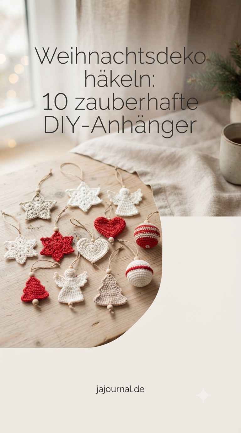 Weihnachtsdeko häkeln: 10 zauberhafte DIY-Anhänger