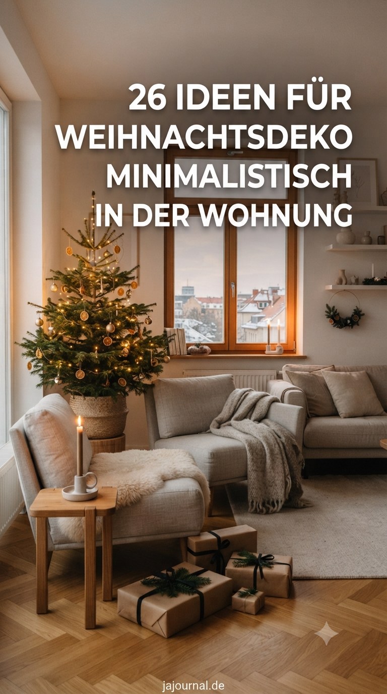 26 Ideen für Weihnachtsdeko minimalistisch in der Wohnung