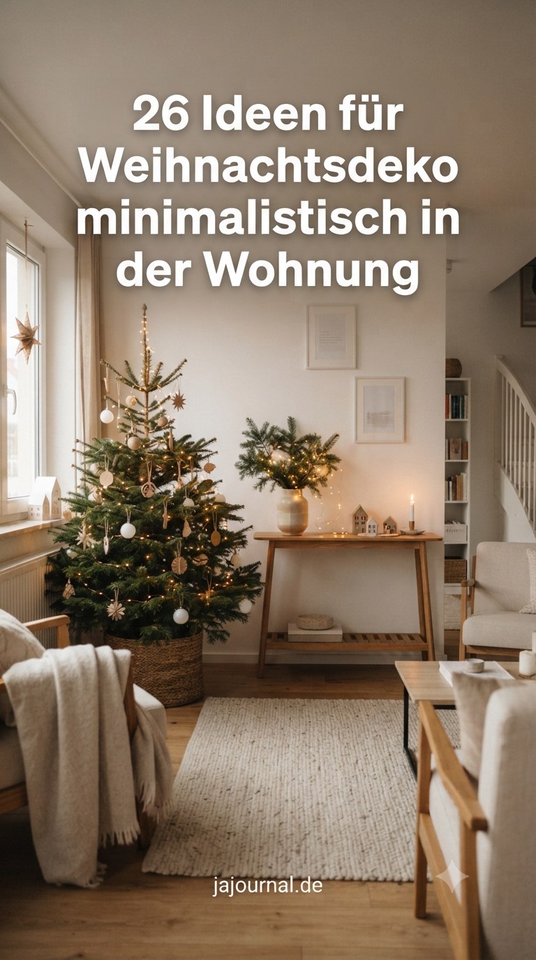 26 Ideen für Weihnachtsdeko minimalistisch in der Wohnung