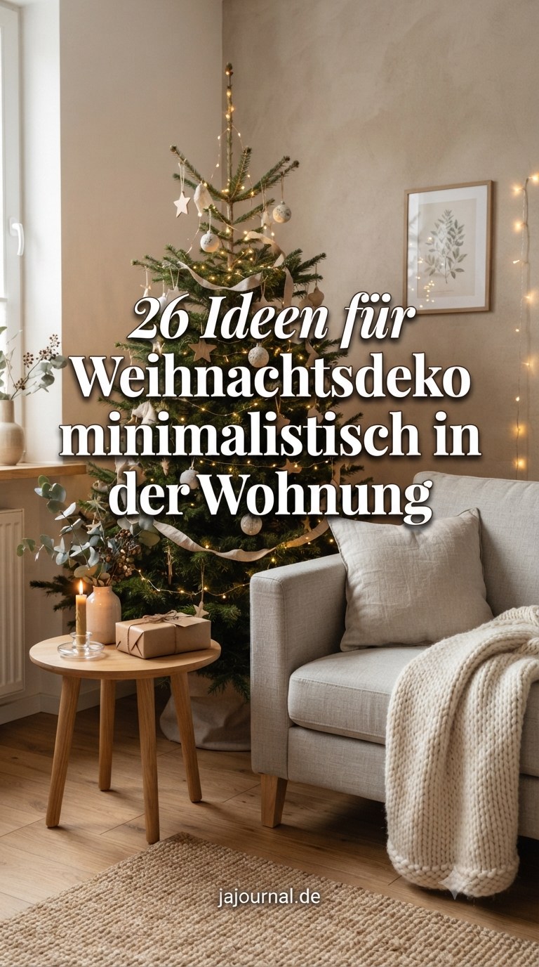 26 Ideen für Weihnachtsdeko minimalistisch in der Wohnung