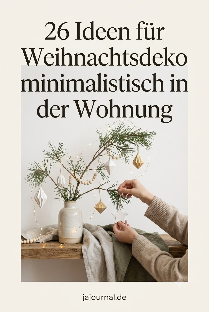 26 Ideen für Weihnachtsdeko minimalistisch in der Wohnung