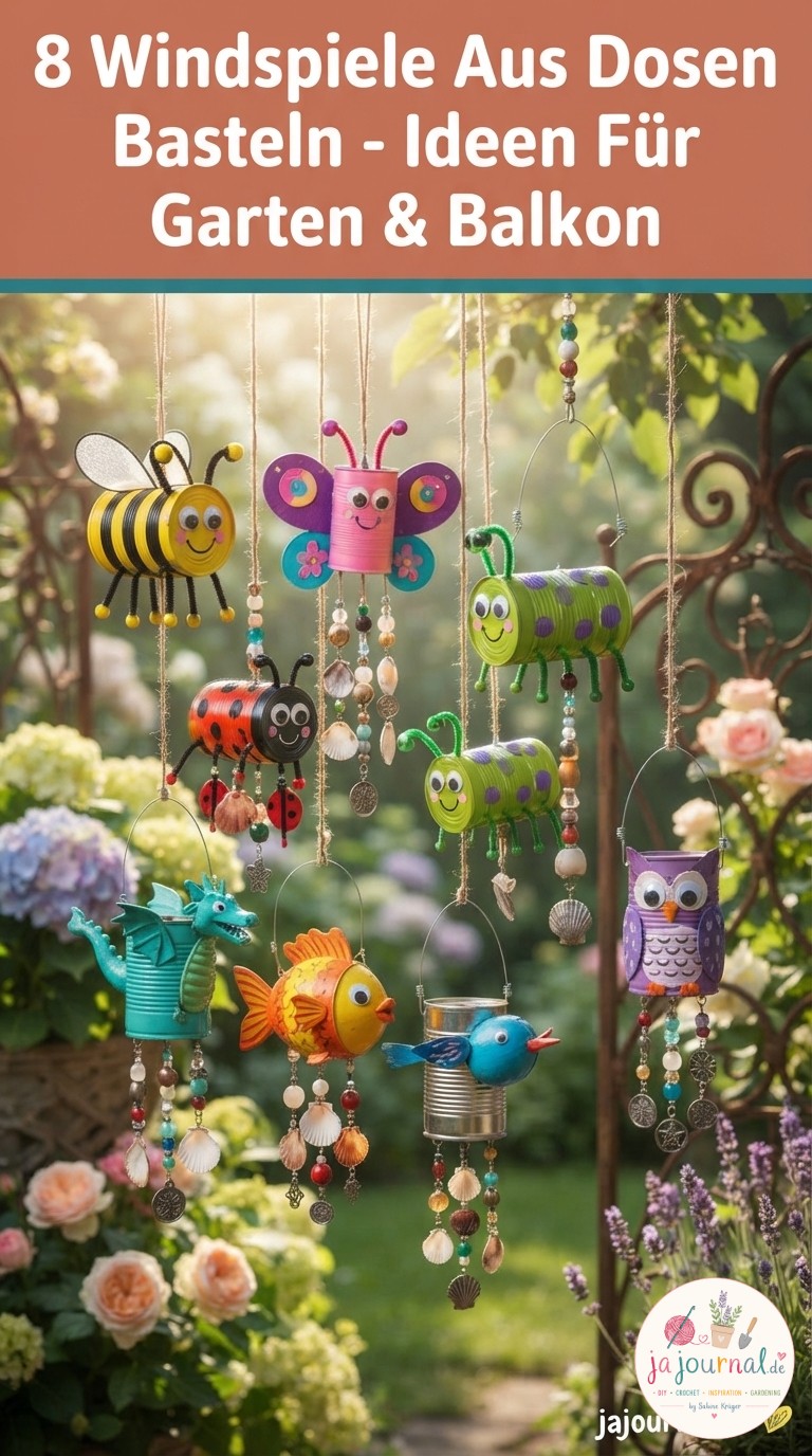 8 Windspiele Aus Dosen Basteln - Ideen Für Garten & Balkon