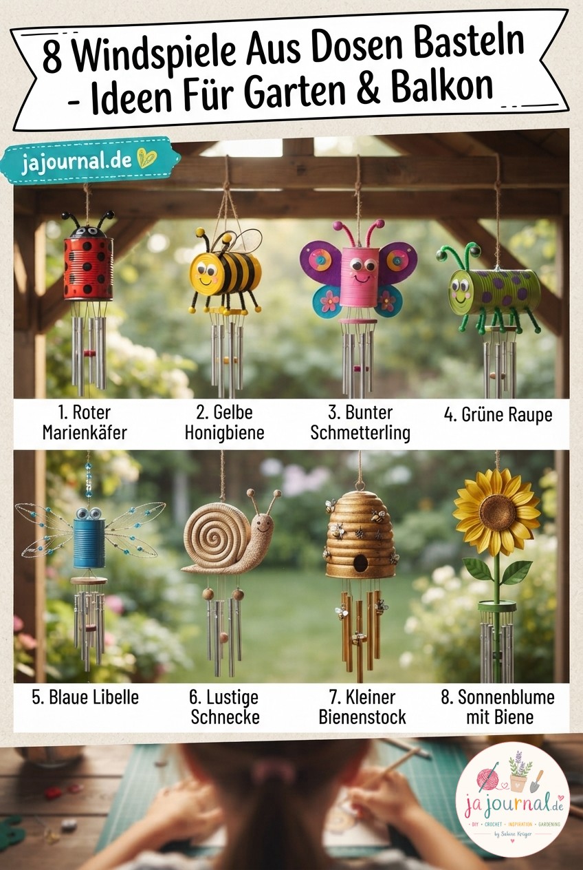 8 Windspiele Aus Dosen Basteln - Ideen Für Garten & Balkon