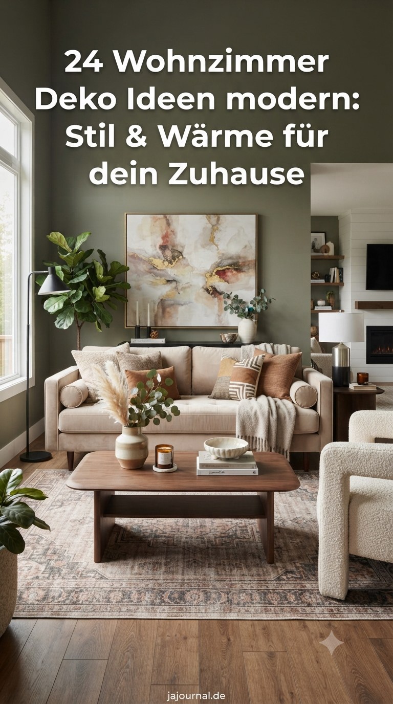 24 Wohnzimmer Deko Ideen modern: Stil & Wärme für dein Zuhause